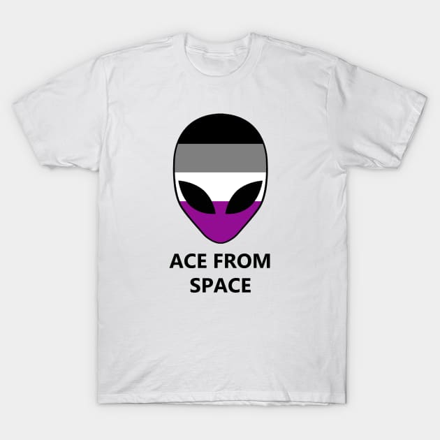 Ace From Space Asexuality Pride Alien T-Shirt by MythicalPride